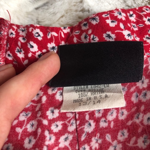 Vintage Blue Red & White Floral Maxi Skirt A Line 90’s Style Size 14 - Picture 4 of 7